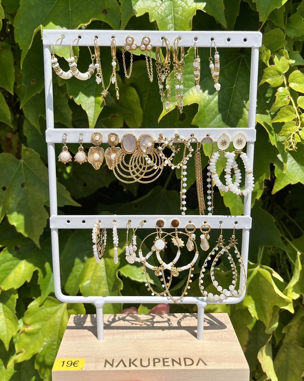 Boucles d'oreilles en acier inoxydable. Edition limitée. 19€